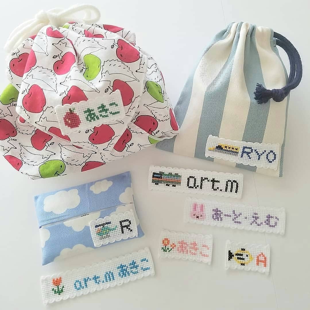 10月24日(木)　刺繍・クロスステッチネームタグのワークショップ【ランチ付き】＠辻堂