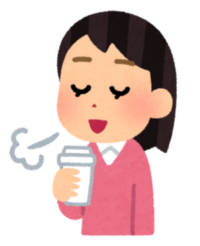 coffee_ippuku_woman2 あったかい飲み物 イメージ
