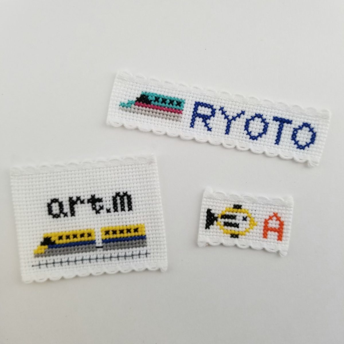 刺繍・クロスステッチネームタグのワークショップ