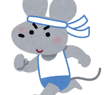 スポーツイメージ 走るねずみ