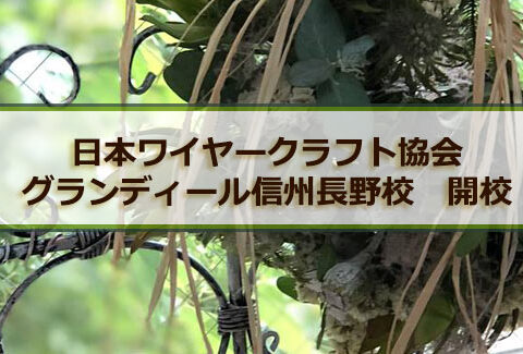 日本ワイヤークラフト協会・グランディール信州長野校 開校のお知らせ
