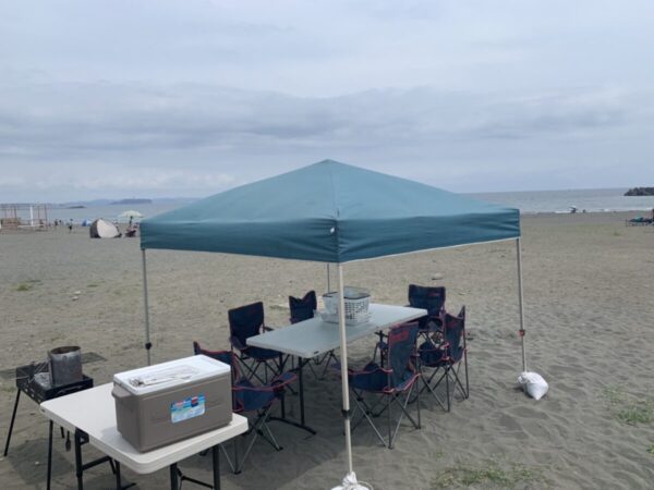 砂浜BBQは最高