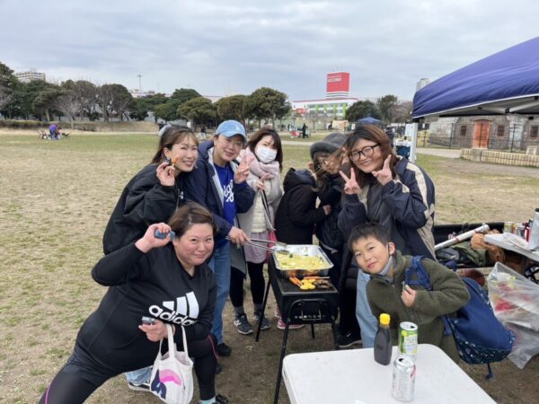 横須賀　うみかぜ公園BBQ　みな笑顔