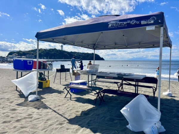 藤沢　片瀬西浜海岸バーベキュー