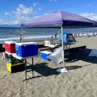 片瀬西浜海岸バーベキュー