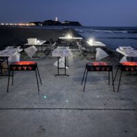 夜のBBQは雰囲気最高ですね