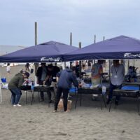 地引網後のBBQ大会