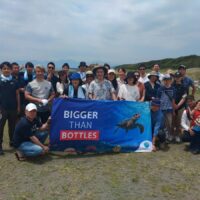 ビーチクリーン後の楽しいBBQ