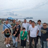 辻堂海岸で楽しくBBQ