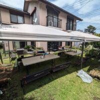 自宅のお庭で楽しくBBQ
