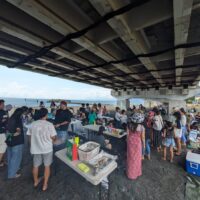 家族　大集合でBBQ