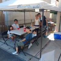 ご自宅ガレージにてBBQ