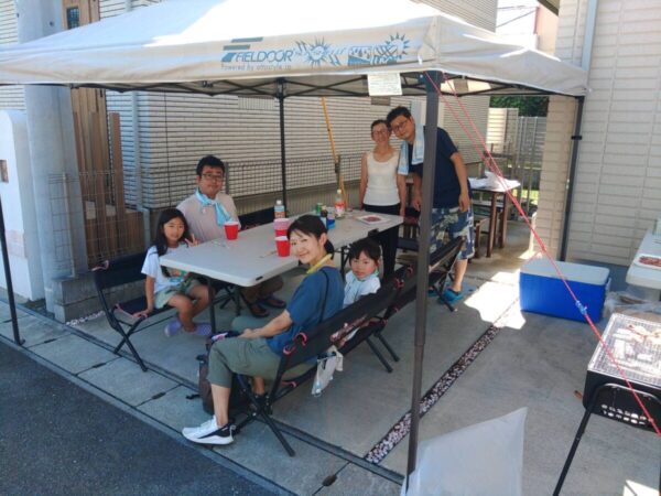 ご自宅ガレージにてBBQ