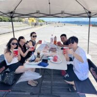 ヘッドランドでカンパーイ