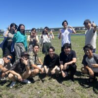 あゆみ橋で仲間とBBQ