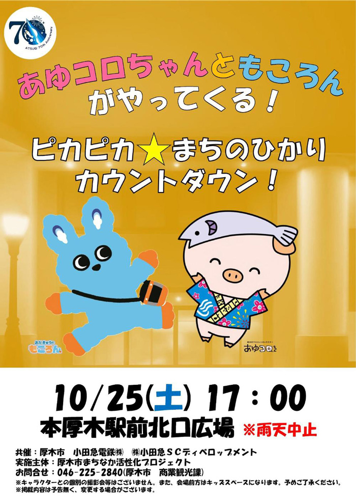 【厚木】厚木市制70周年記念あつぎイルミネーション2025