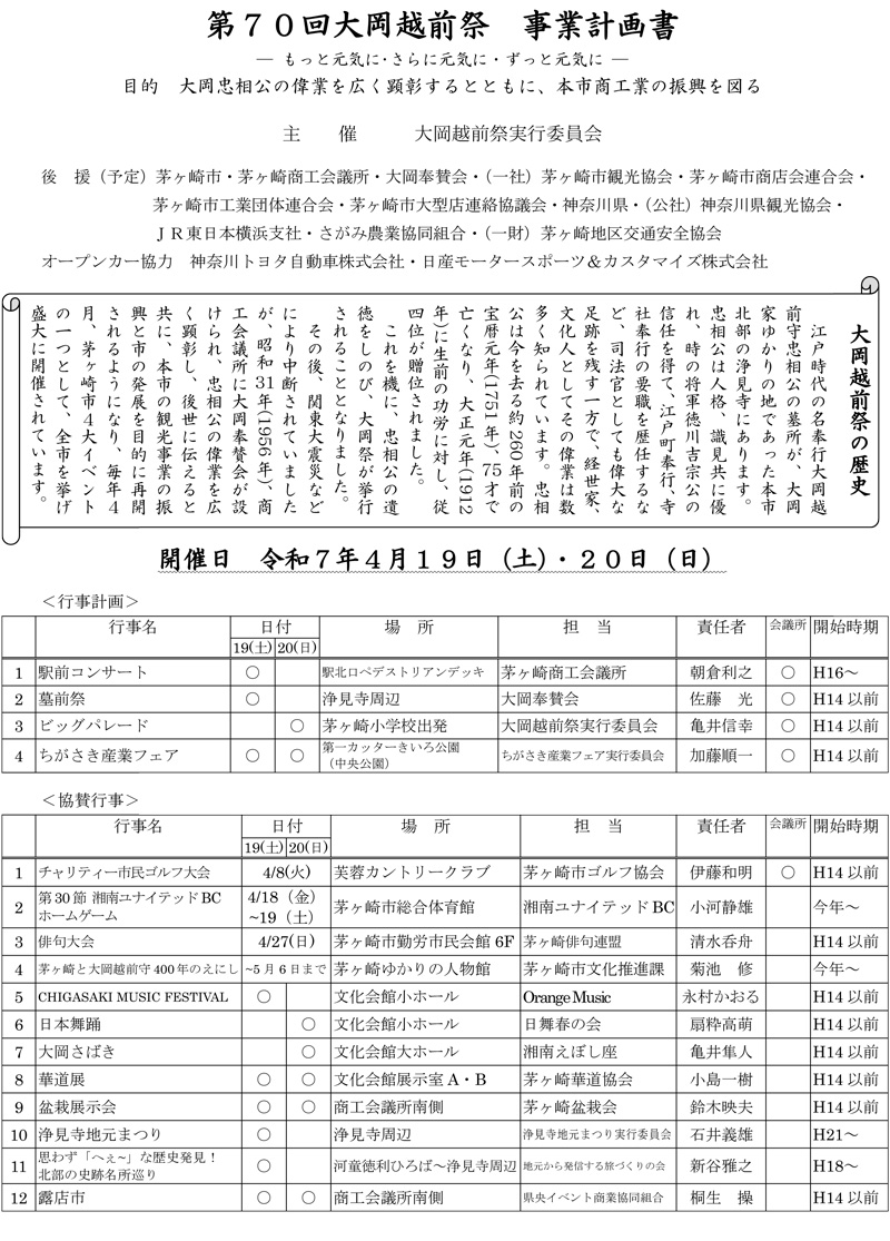 【茅ヶ崎】第70回大岡越前祭