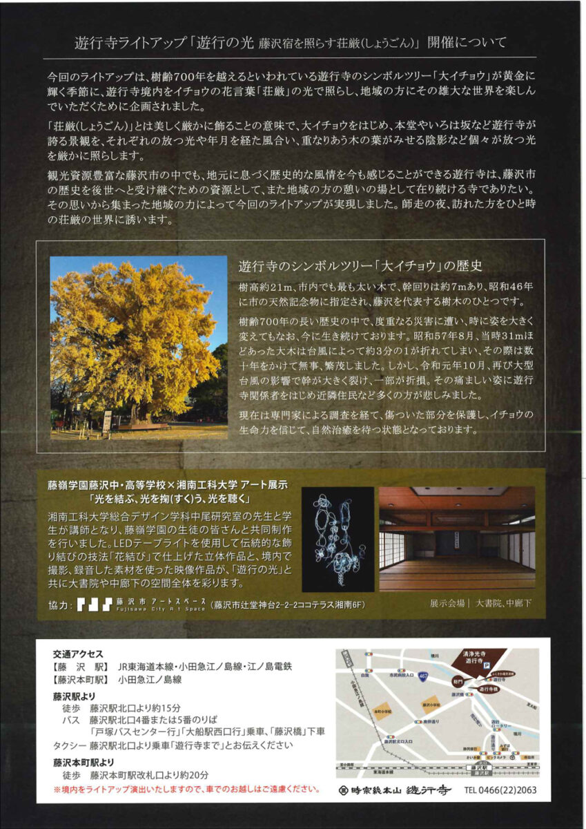 ※本年度は終了しました※【藤沢】遊行寺ライトアップ　遊行の光