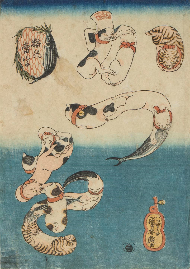 ★ご招待券プレゼント★【横浜】Ukiyo-e 猫百科　ごろごろまるまるネコづくし