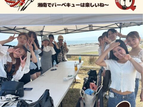 学生さん！真夏のBBQで大盛り上がり